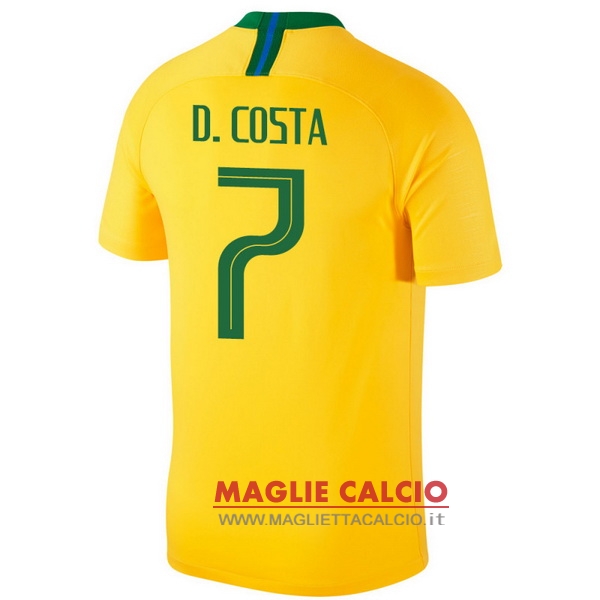 maglietta brasile 2018 d.costa 7 prima